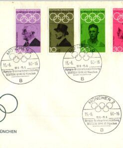 Brief München 1972 Deutsche Bank AG Briefmarkenausstellung 1968 Olympic Games