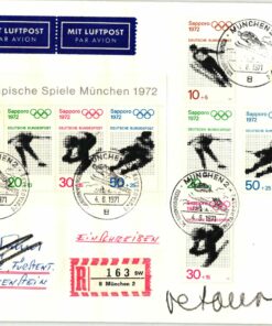 Deutschland München Sapporo 1972, Olympic Winter Games, Reko Air Mail, Retour