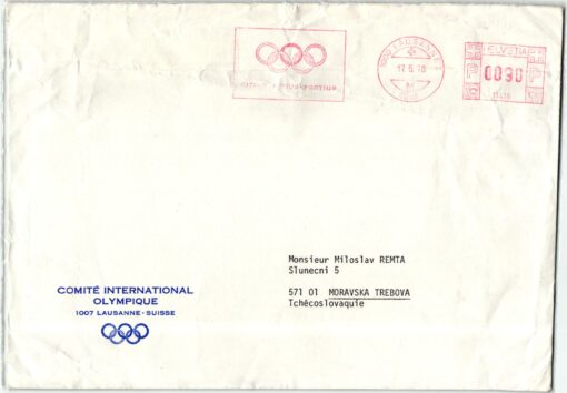 Swiss Lausanne 1978, Citius Altius Fortius, Olympic Comité IOC CIO Red Meter EMA – Bild 2