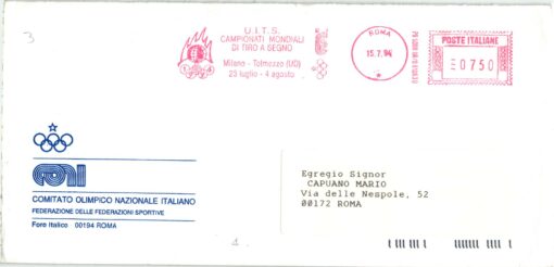 Italy 1994, Campionati mondiali Tiro segno, Schießen WM Milano Tolmezzo CONI