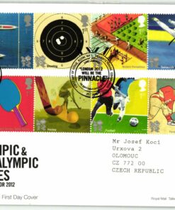 UK 2012, 2010 Track for London 2012 Olympic Paralympic Games, FDC Team GB