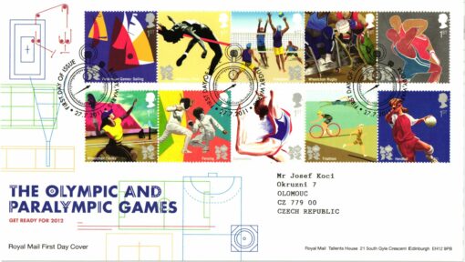 UK 2012, 2010 Ready for London 2012 Olympic Paralympic Games, FDC Team GB