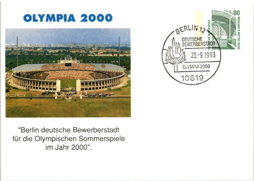 Germany 2000, Berlin Bewerberstadt 2000, 1993 Olympia Olympic Bid, Candidate City Host