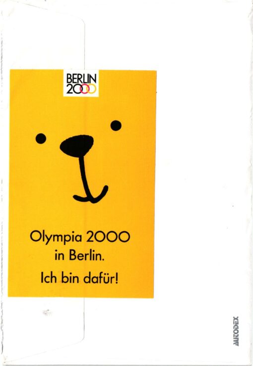 Germany 2000, Berlin Bewerberstadt Ich bin dafür, 1993 Olympic Bid, Candidate City Host