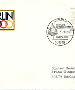 Germany 2000, Berlin Deutsche Bewerberstadt 1993 Olympia SST, Olympic Bid, Candidate City Host
