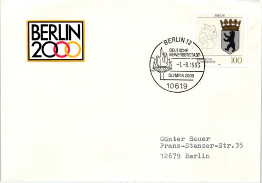Germany 2000, Berlin Deutsche Bewerberstadt 1993 Olympia SST, Olympic Bid, Candidate City Host
