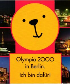 Germany 2000, Berlin Bewerberstadt Postkarte Olympia SST, Olympic Bid, Candidate City Host