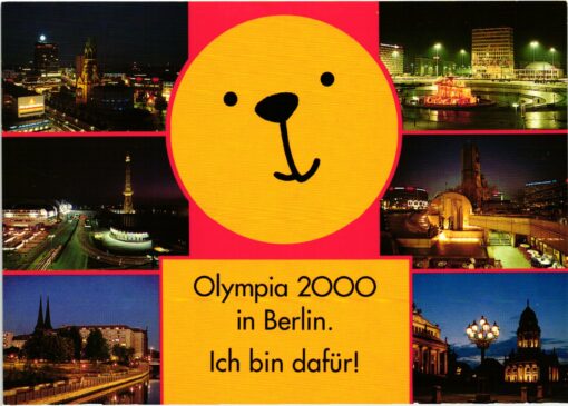 Germany 2000, Berlin Bewerberstadt Postkarte Olympia SST, Olympic Bid, Candidate City Host
