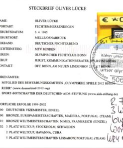 Germany, London 2012, Olympic Games, Rostock 2012 Oliver Lücke, Candidate City Host Bewerbung