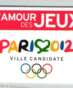 London 2012, Olympic Games, Paris Sticker Label Vignette Candidate City Host Bewerbung