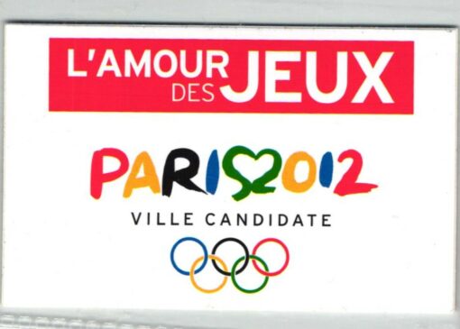London 2012, Olympic Games, Paris Sticker Label Vignette Candidate City Host Bewerbung