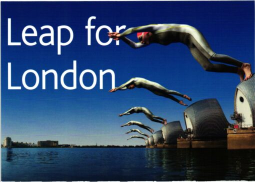UK, London 2012, Olympic Games, Postcard Swimming Candidate City Host Bewerbung