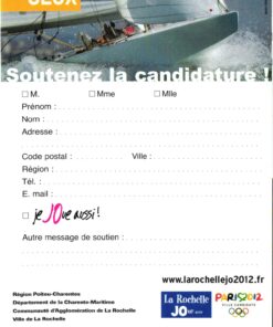 Paris 2012, London 2012, Flyer A6 Olympic Games, Ville Candidate City Host Bewerbung