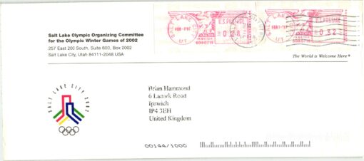 Salt Lake City 2002, Olympic Winter Games USA Organizing Comittee, Olympia
