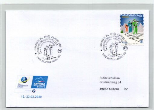 Italy - Campionato del Mondo Biathlon Antholz Alterselva 2020 IBU World Championship Italia FDC