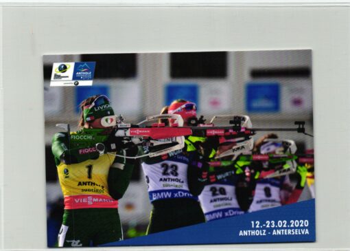 Italy - Campionati Mondiali Biathlon Antholz Alterselva 2020 Karte neu IBU World Championship Italia FDC
