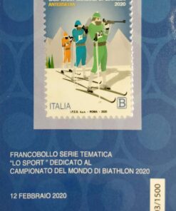 Italy - Campionato del Mondo Biathlon Antholz Alterselva 2020 Tessera Poste IBU World Championship Italia