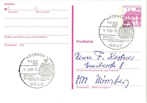 Shooting, Schiessen Kronach 1988 400 Jahre Kronacher Freischießen, Weapons Waffen Tiro a segno