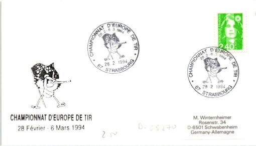 Shooting, Schiessen Championnat Europe de tir Strassbourg 1994 SST Rifle Gewehr Weapons Waffen Tiro a segno
