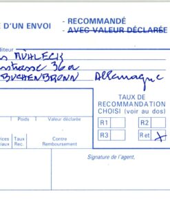 Shooting, Schiessen Championnat Europe de tir Strassbourg 1994 Rifle Aufgabeschein REKO, Weapons Waffen Tiro a segno