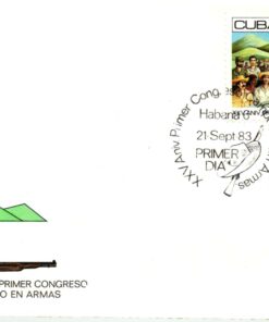 Shooting - Schiessen Cuba 1983 congresso Armas,  FDC Weapons Waffen Tiro a segno
