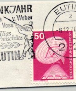 Shooting - Schiessen Deutsche Bundespost Gedenkjahr Weber Voss Eutin 1976