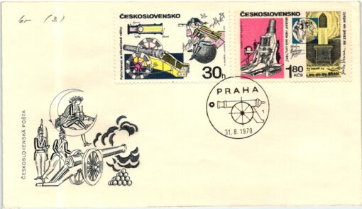 Shooting - Schiessen Ceskoslovensko 1970 Armas, Weapons Waffen Tiro a segno 3 FDC letter – Bild 2