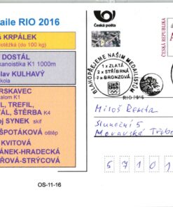 Ceska - Medaile RIO 2016 Krpalek, Dostal, Kulhavy, ... Praha, Judo Kajak, Cycling, Medal