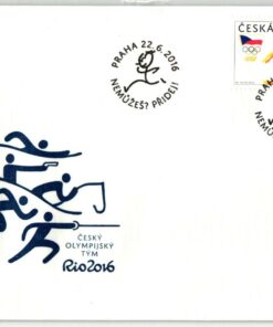 Ceska - Olympic RIO 2016 FDC Czech Team, Athletic, Running, Hurdles, Hürden Laufen