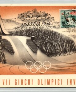 Italy, Olympic Games 1956 Cortina Giochi olimpici Hockey su ghiaccio, Ice Hockey