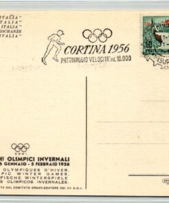 Italy, Olympic Games 1956 Cortina Giochi olimpici Pattinaggio Velocità, Ice skating