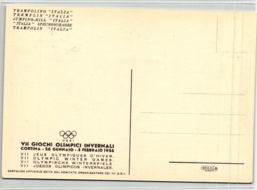 Italy, Olympic Games 1956 Cortina Giochi olimpici Boblet, Bob Stadio ghiaccio – Bild 2