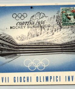 Italy, Olympic Games 1956 Cortina Giochi olimpici Hockey su ghiaccio, Ice Hockey