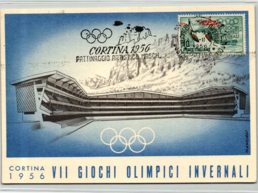 Italy, Olympic Games 1956 Cortina Giochi olimpici Pattinaggio artistico, figure skating