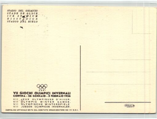 Italy, Olympic Games 1956 Cortina Giochi olimpici Pattinaggio artistico, figure skating – Bild 2