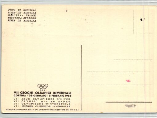 Italy, Olympic Games 1956 Cortina Giochi olimpici Boblet, Bob Cortina – Bild 2