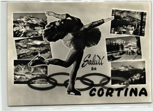Italy, Olympic Games 1956 Cortina Giochi olimpici Pattinaggio artistico, figure skating