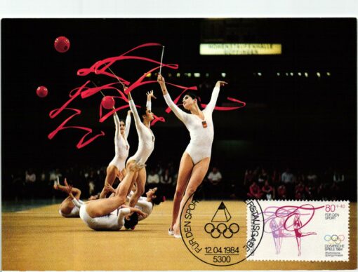 Germany, Olympic Games 1984 Olympische Spiele Rhytmic Sport Gymnastik