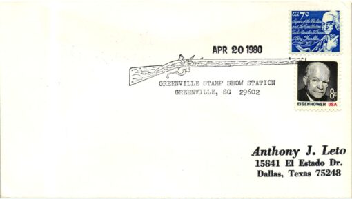 Shooting - Schiessen USA Rifle Greenville Stamp Show 1980 , Armas, Weapons Waffen Tiro