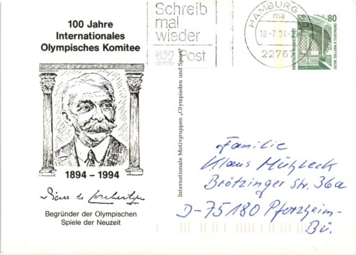 Shooting, Schiessen Olympic Coubertin Olympisches Komitee 1894-1994 Neuzeit Olimpiada, Weapons Waffen Tiro a segno