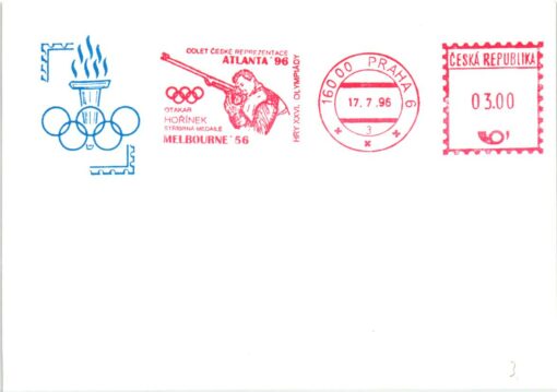 Shooting, Schiessen Olympic Atlanta 1996 USA Red Meter Praha Ceska Republika Horinek 1956, Weapons Waffen Tiro a segno