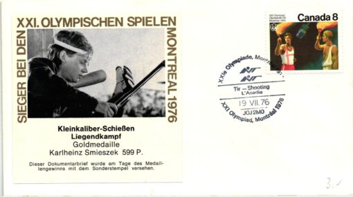 Shooting, Schiessen Olympic Montreal 1976 Kleinkaliber Schießen Smieszek Kleinkaliber, Rifle, Weapons Waffen Tiro