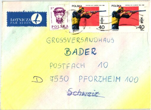 Shooting, Schiessen Seoul 1988 Polska Olimpicos Olympic Rifle, Weapons Waffen Tiro a segno