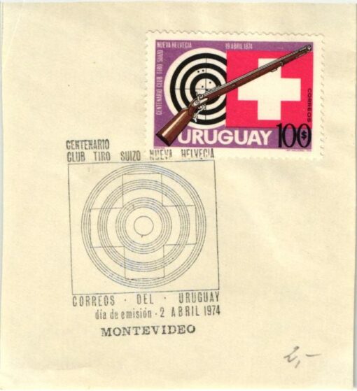 Shooting, Schiessen Uruguay Centenario Club Tiro Suizo Helvecia Montevideo 1974 Schützenbund Waffen Tiro a segno