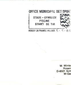 Shooting - Schiessen Roissy en France Village, 1986 Sport Stand de Tir Piscine Stade Gymnase, Schützen, Weapons Waffen