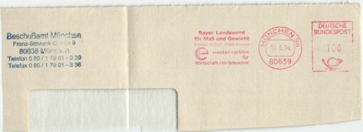 Shooting, Schiessen München 1994 Bayer Landesamt Maß und Gewicht messen EMA Red meter, Weapons Waffen Tiro a segno