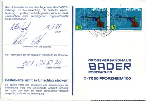 Shooting, Schiessen Thun 1974 WM im Schiessen WM Weltmeisterschaft Schützen Waffen Tiro a segno