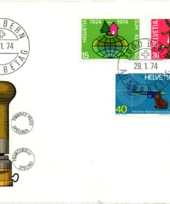 Shooting, Schiessen Thun 1974 Bern FDC Championnats Monde Pentathlon WM Weltmeisterschaft Schützen Waffen Tiro a segno