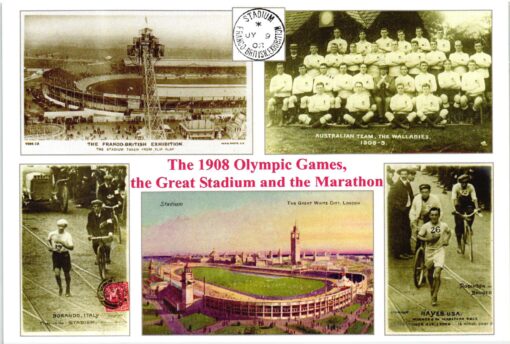 Olympic Games 1908 Marathon Stadium, Dorando, Hayes, Exhibition