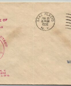 USA - Olympic Winter Games Lake Placid 1932, Special Handstamp First Day Issue